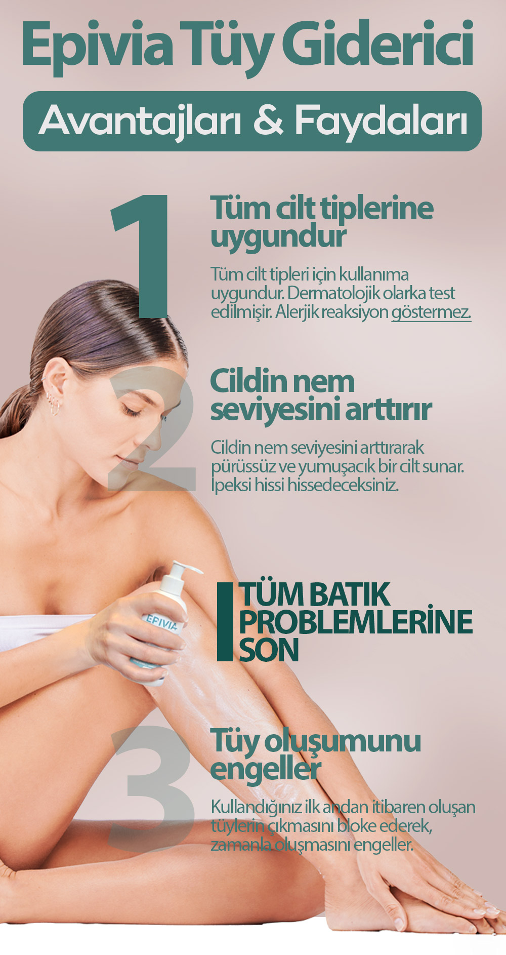 Epivia Tüy Dökücü Krem